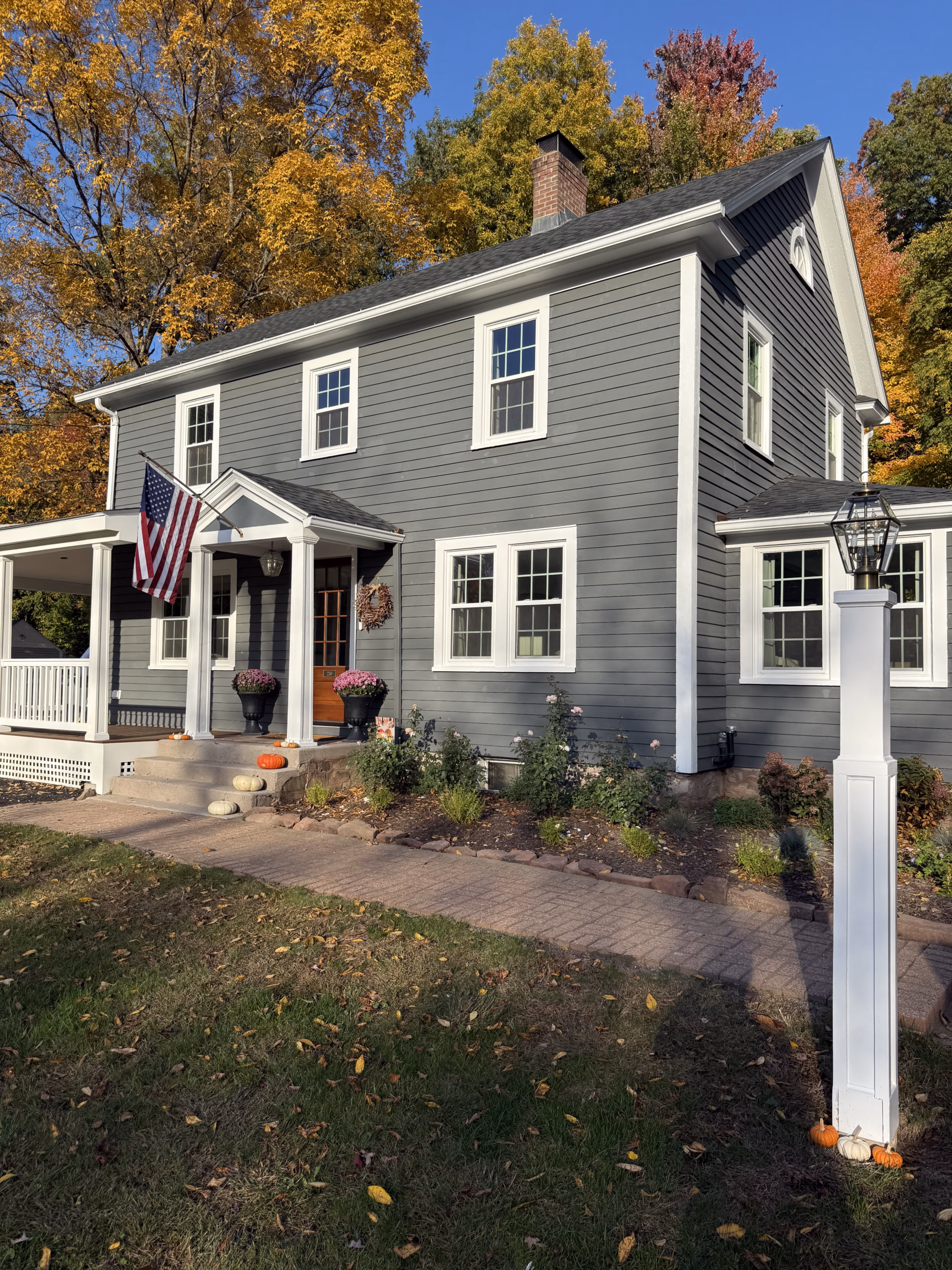 Colonial Window Trim & Entrance Painting in Simsbury, CT